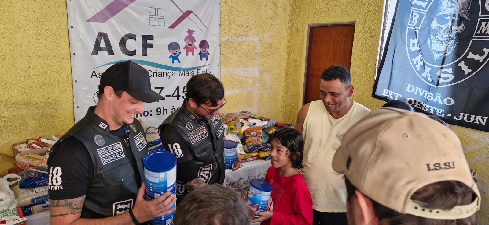 motoclub insanos contra fome na ong acf